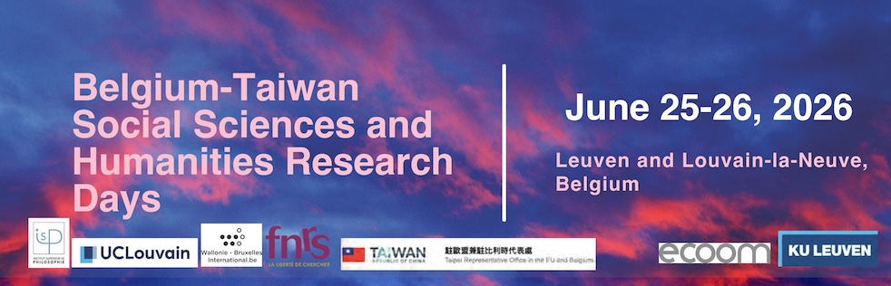 Belgium-Taiwan Social Sciences and Humanities Research Days>